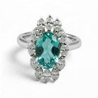 Anello Crivelli Donna PARAIBA in Oro Tormalina verde PARAIBACRI